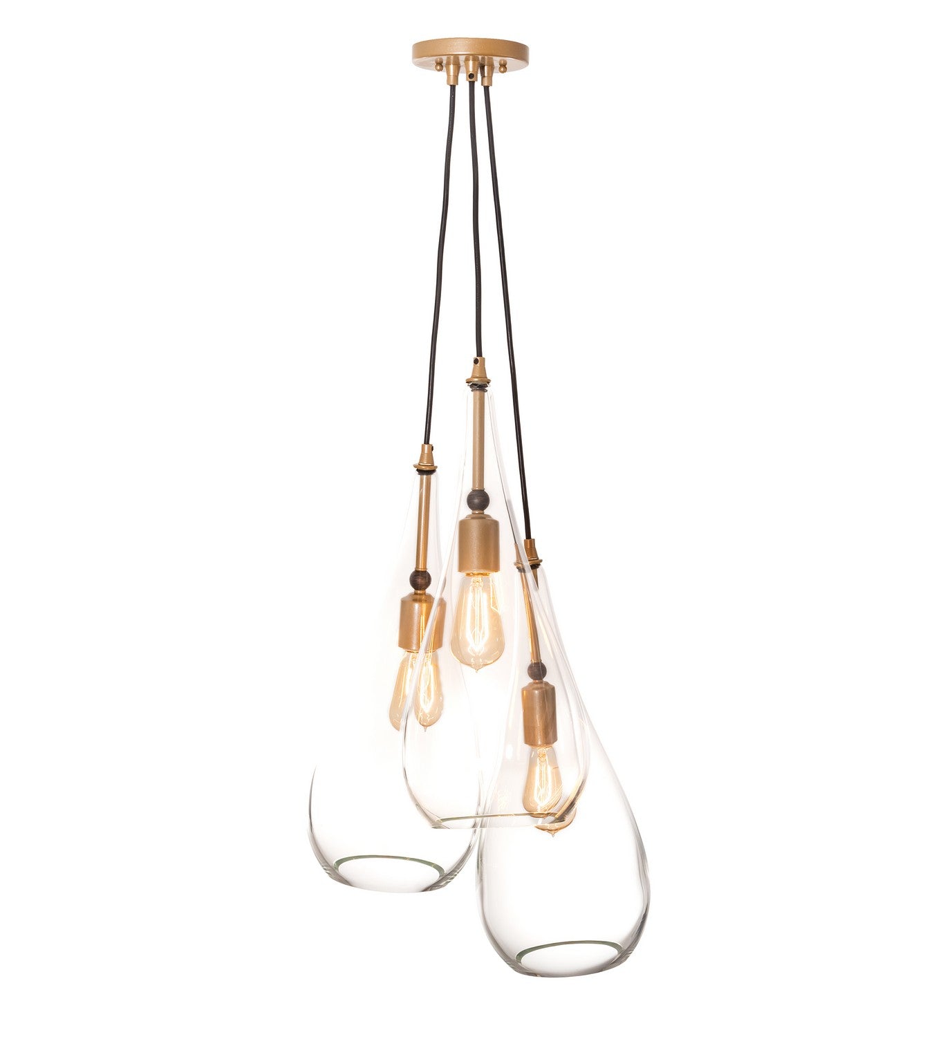 Meyda Tiffany - 210843 - Three Light Pendant - Madari - Champagne Metallic