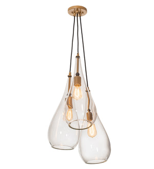 Meyda Tiffany - 210843 - Three Light Pendant - Madari - Champagne Metallic