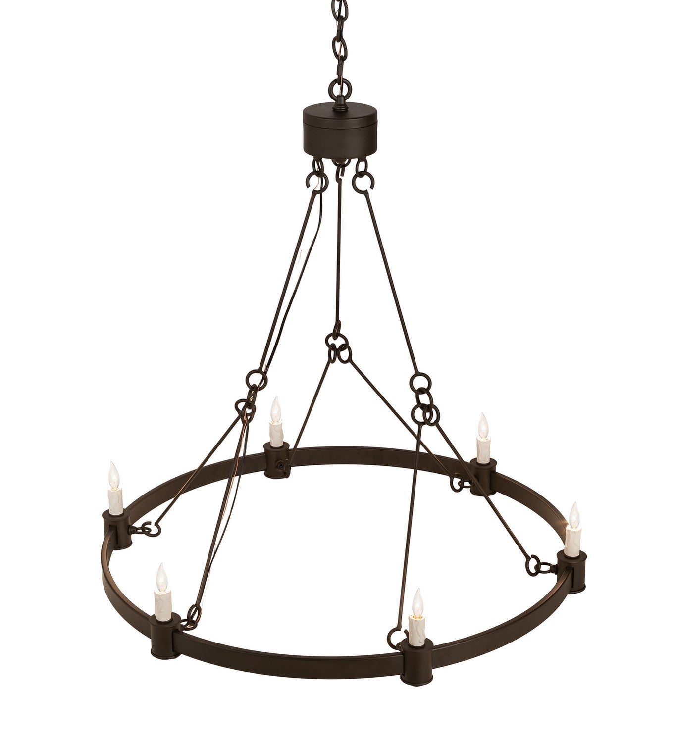 Meyda Tiffany - 210880 - Six Light Chandelier - Kenosha - Oil Rubbed Bronze