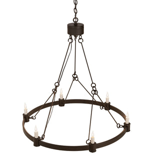 Meyda Tiffany - 210880 - Six Light Chandelier - Kenosha - Oil Rubbed Bronze