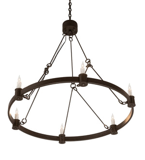 Meyda Tiffany - 210880 - Six Light Chandelier - Kenosha - Oil Rubbed Bronze