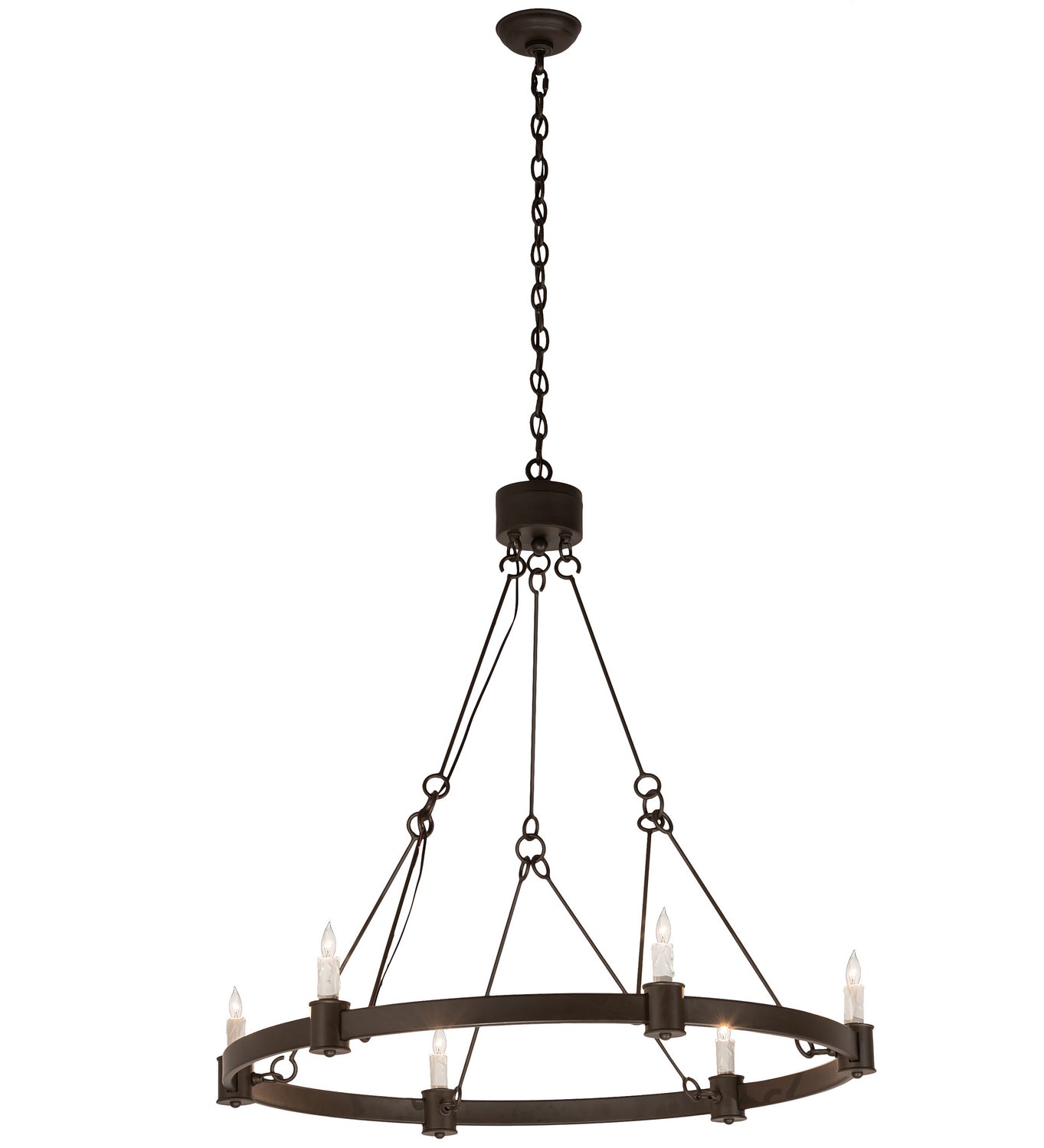 Meyda Tiffany - 210880 - Six Light Chandelier - Kenosha - Oil Rubbed Bronze