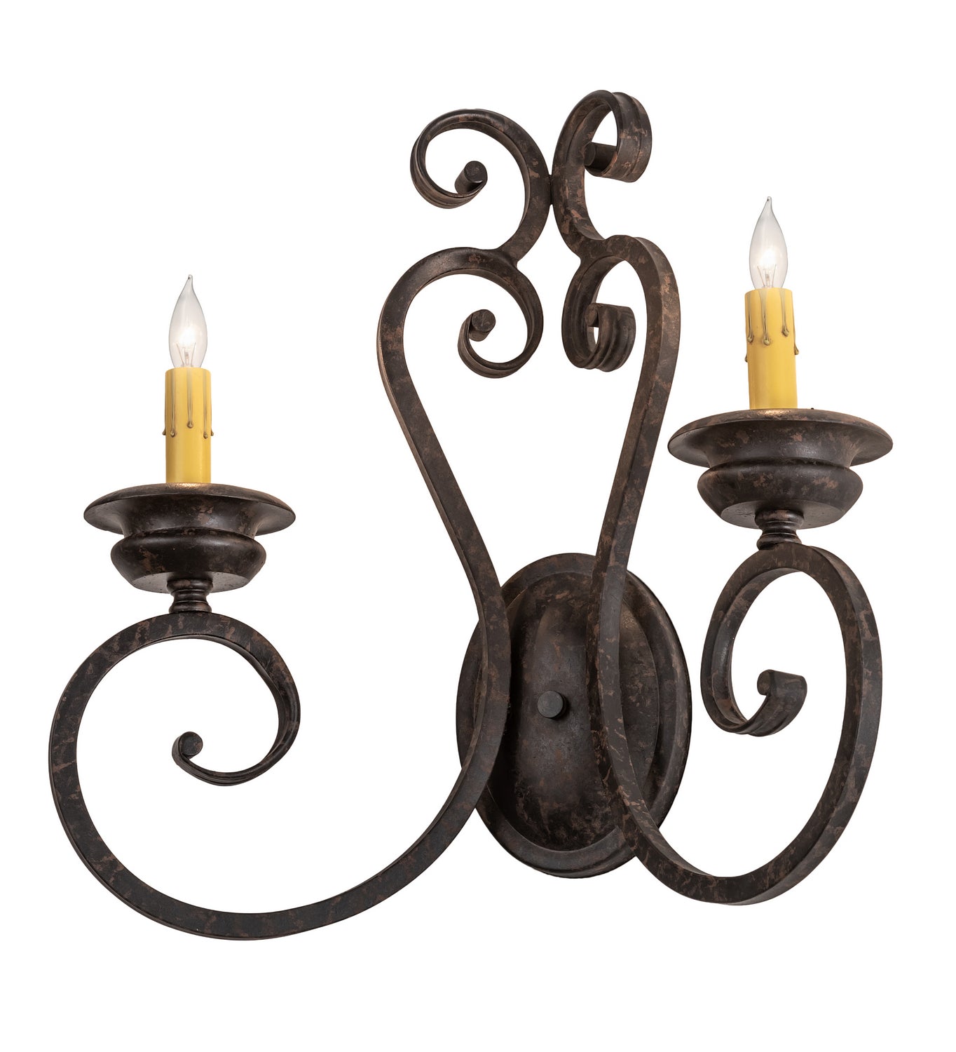 Meyda Tiffany - 211058 - Two Light Wall Sconce - Fernando - Coffee Bean