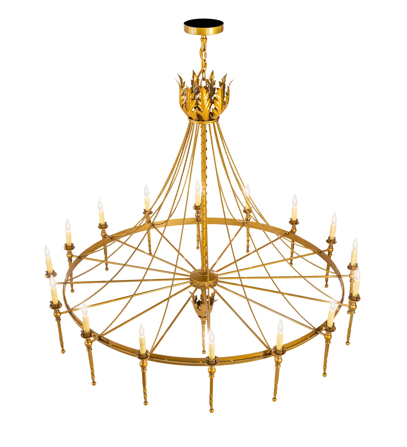 Meyda Tiffany - 211951 - 16 Light Chandelier - Amaury - Transparent Gold Over Nickel