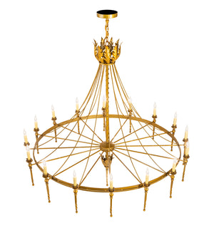 Meyda Tiffany - 211951 - 16 Light Chandelier - Amaury - Transparent Gold Over Nickel