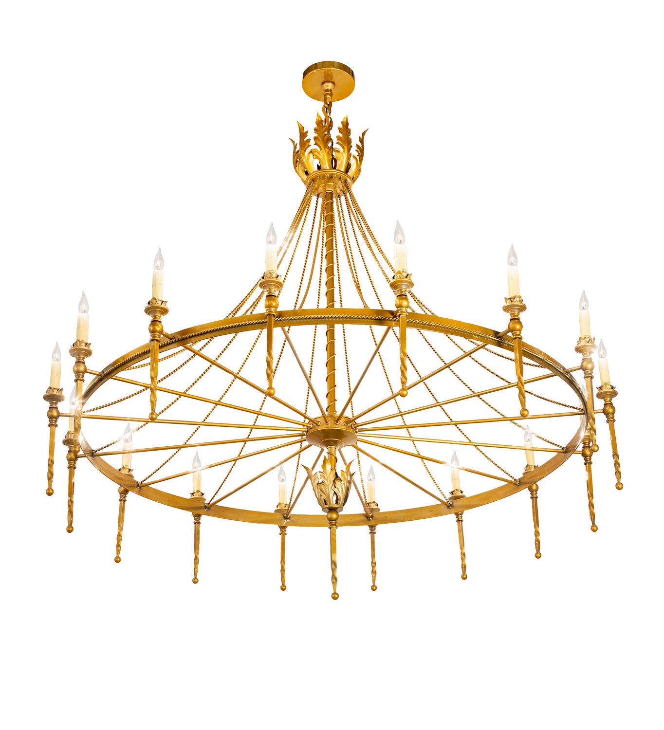 Meyda Tiffany - 211951 - 16 Light Chandelier - Amaury - Transparent Gold Over Nickel