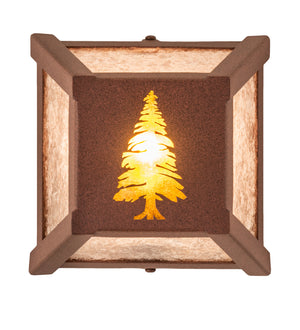 Meyda Tiffany - 213699 - One Light Wall Sconce - Tall Pines - Rust