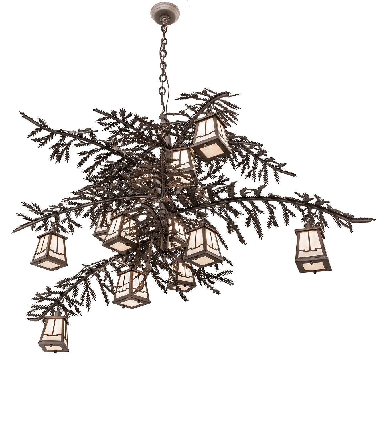 Meyda Tiffany - 213911 - 12 Light Chandelier - Pine Branch - Oil Rubbed Bronze