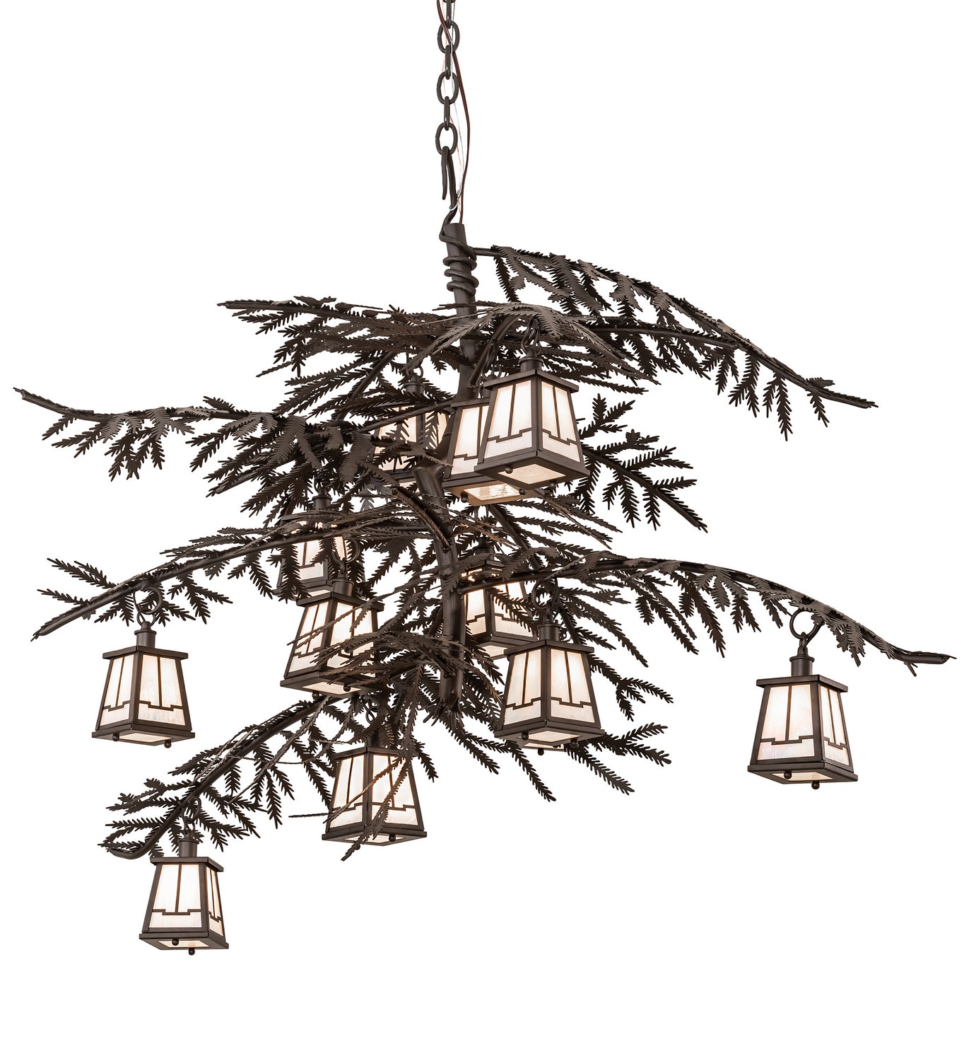 Meyda Tiffany - 213911 - 12 Light Chandelier - Pine Branch - Oil Rubbed Bronze