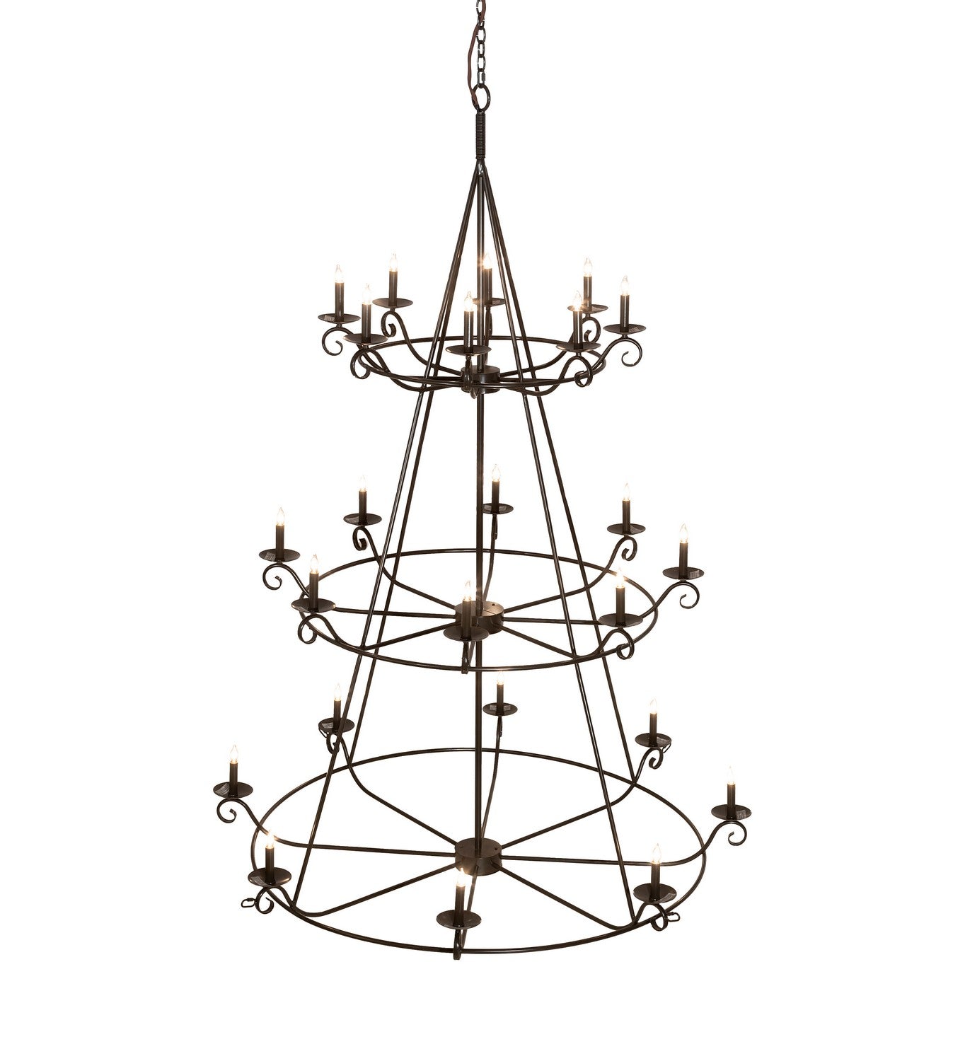 Meyda Tiffany - 214036 - 24 Light Chandelier - Estrella - Timeless Bronze