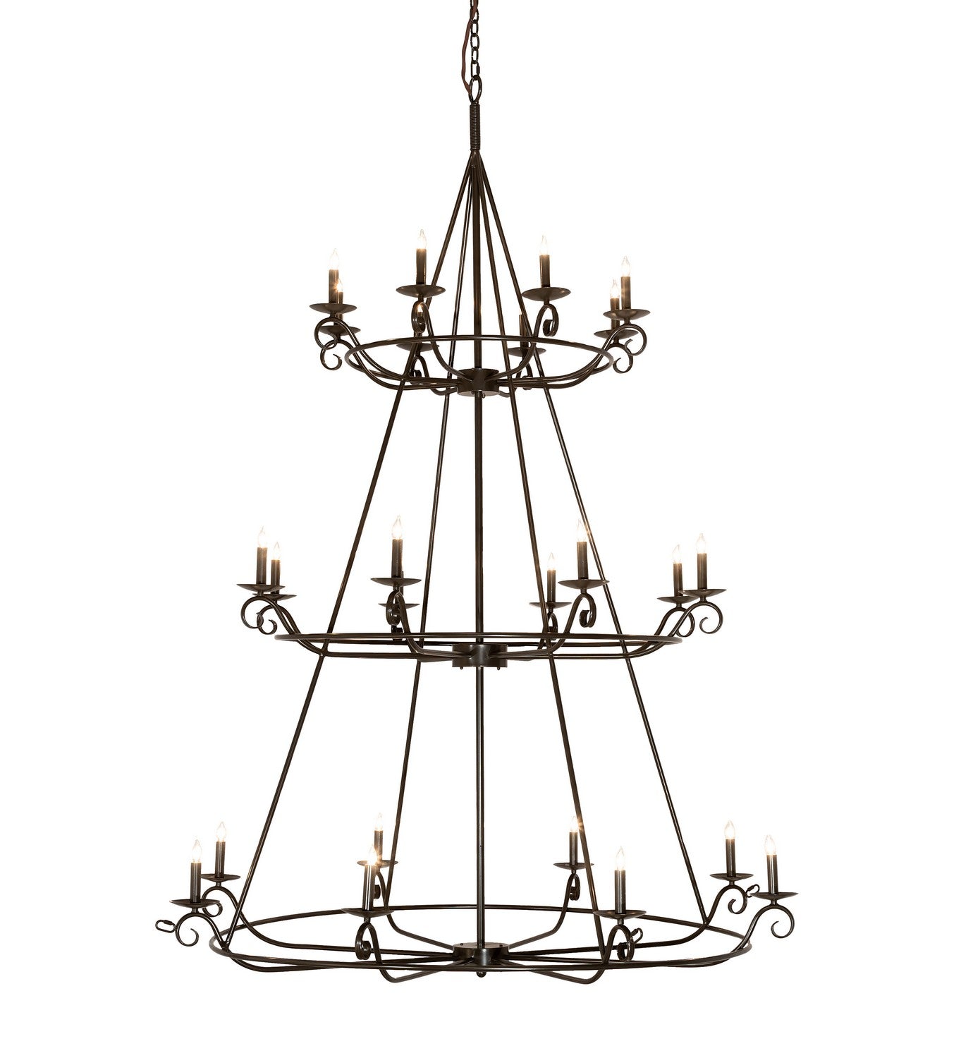 Meyda Tiffany - 214036 - 24 Light Chandelier - Estrella - Timeless Bronze