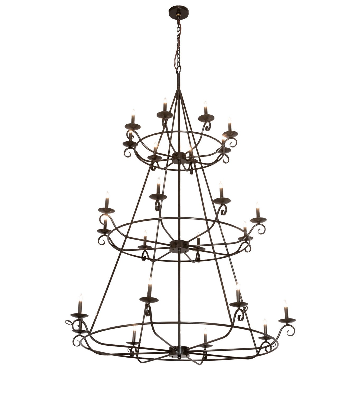 Meyda Tiffany - 214036 - 24 Light Chandelier - Estrella - Timeless Bronze