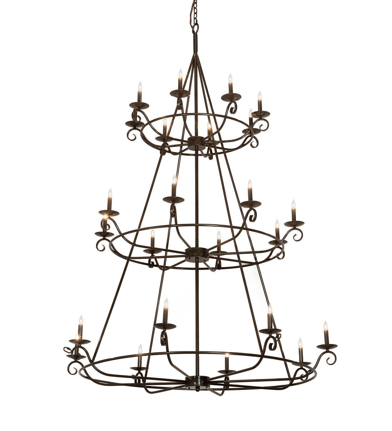 Meyda Tiffany - 214036 - 24 Light Chandelier - Estrella - Timeless Bronze