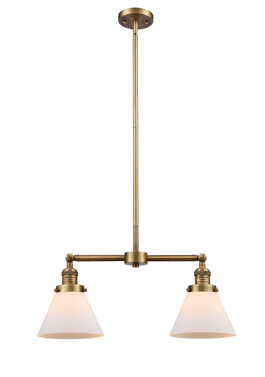 Innovations - 209-BB-G41 - Two Light Island Pendant - Franklin Restoration - Brushed Brass