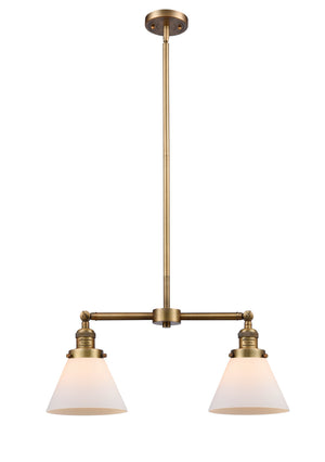 Innovations - 209-BB-G41 - Two Light Island Pendant - Franklin Restoration - Brushed Brass