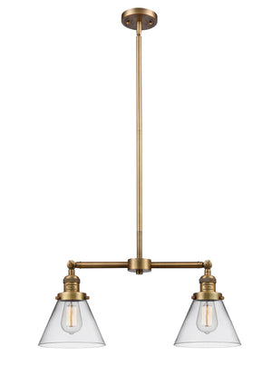 Innovations - 209-BB-G42 - Two Light Island Pendant - Franklin Restoration - Brushed Brass