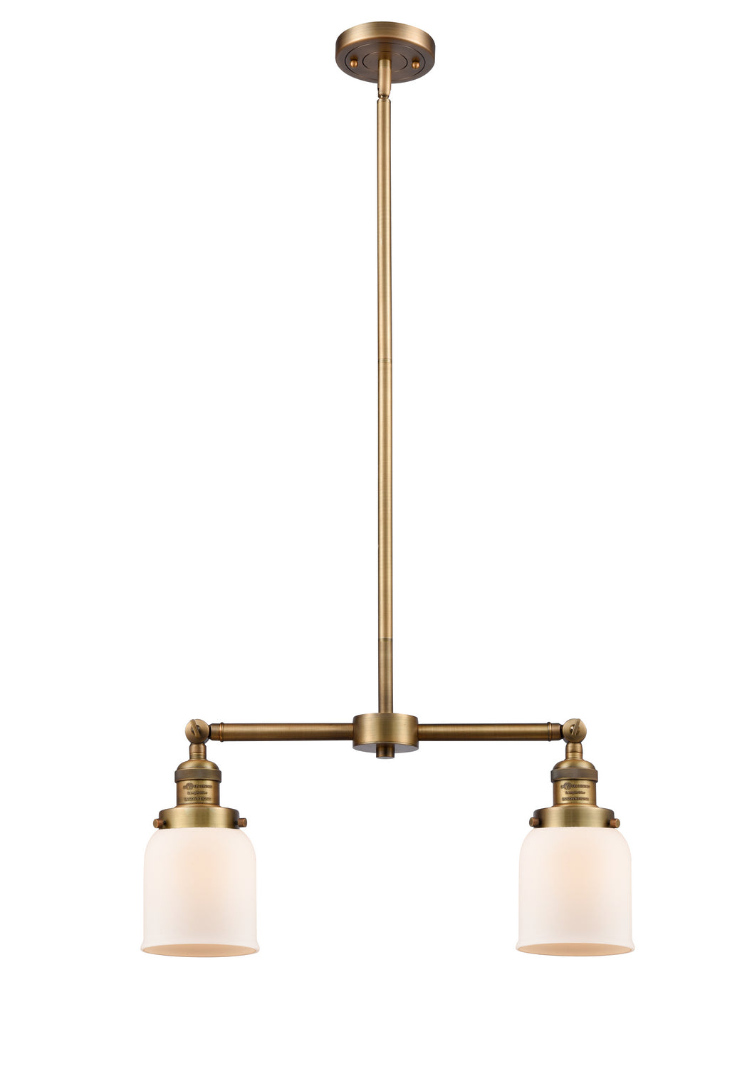 Innovations - 209-BB-G51 - Two Light Island Pendant - Franklin Restoration - Brushed Brass