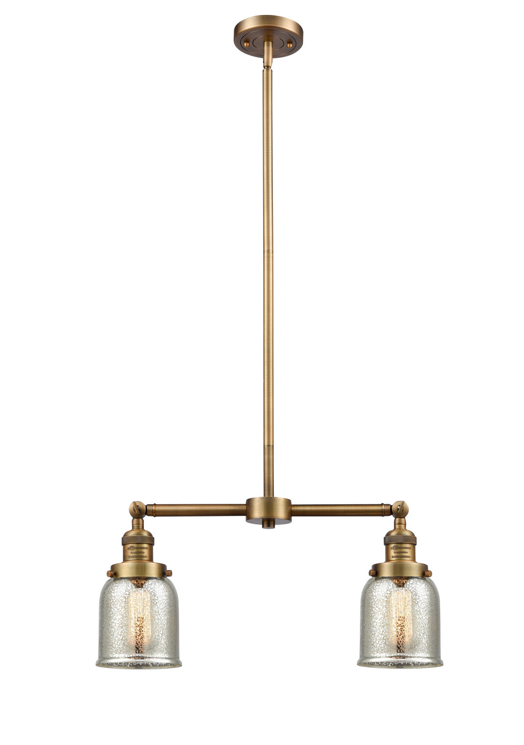 Innovations - 209-BB-G58 - Two Light Island Pendant - Franklin Restoration - Brushed Brass