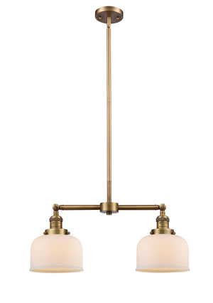 Innovations - 209-BB-G71 - Two Light Island Pendant - Franklin Restoration - Brushed Brass