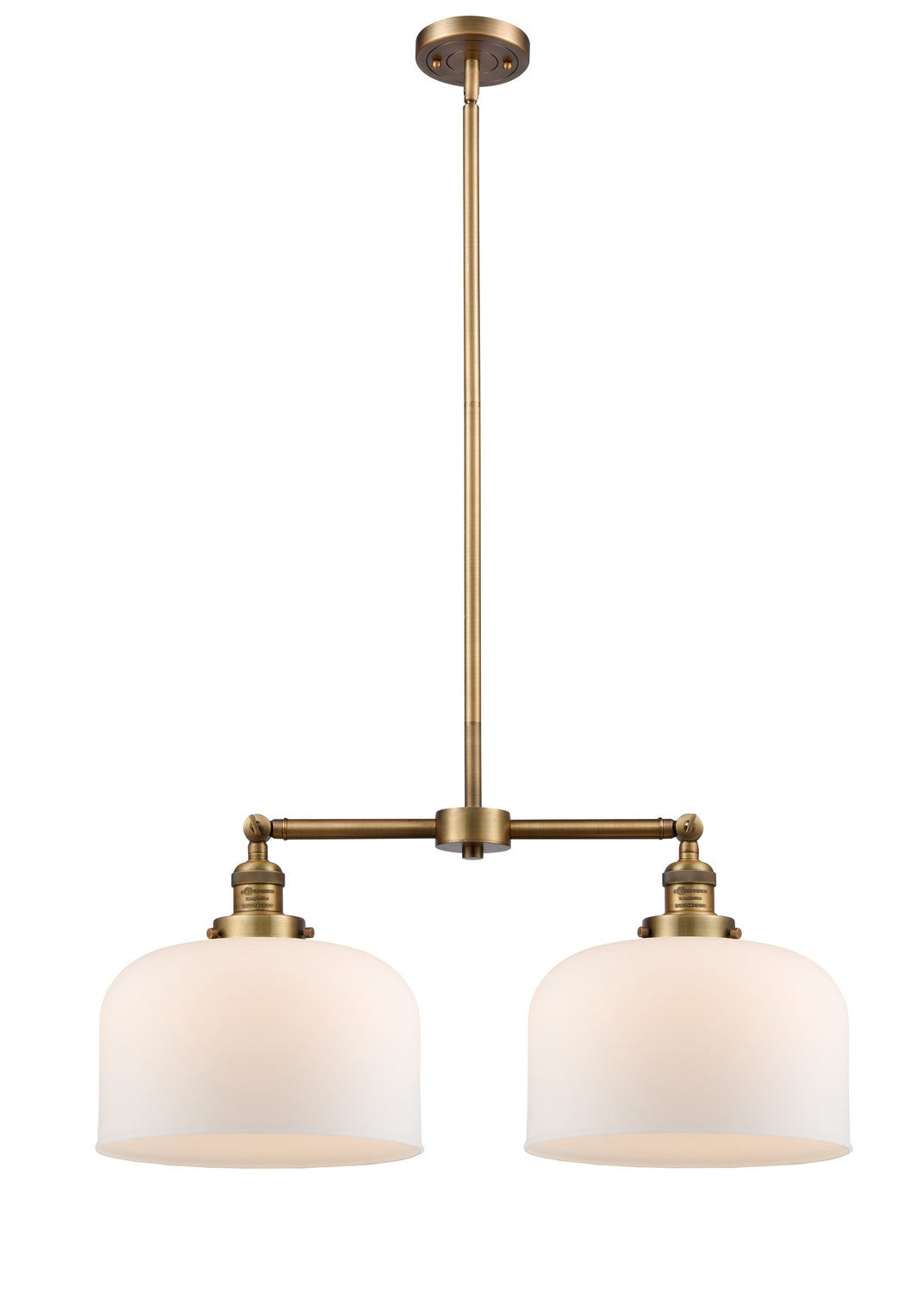 Innovations - 209-BB-G71-L - Two Light Island Pendant - Franklin Restoration - Brushed Brass