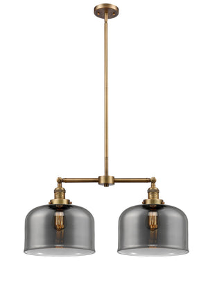 Innovations - 209-BB-G73-L - Two Light Island Pendant - Franklin Restoration - Brushed Brass