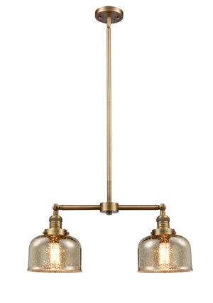 Innovations - 209-BB-G78 - Two Light Island Pendant - Franklin Restoration - Brushed Brass