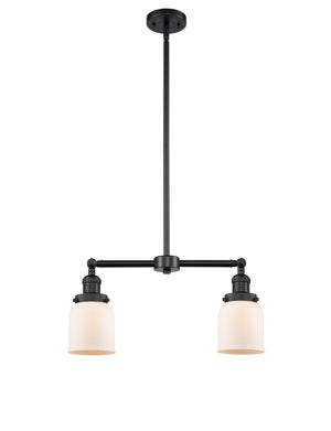 Innovations - 209-BK-G51 - Two Light Island Pendant - Franklin Restoration - Matte Black