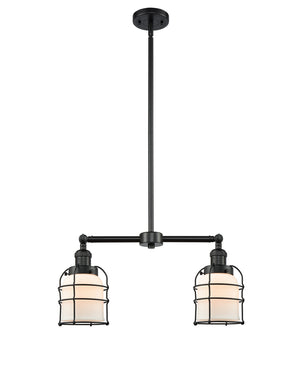 Innovations - 209-BK-G51-CE - Two Light Island Pendant - Franklin Restoration - Matte Black