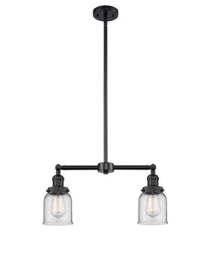 Innovations - 209-BK-G52 - Two Light Island Pendant - Franklin Restoration - Matte Black