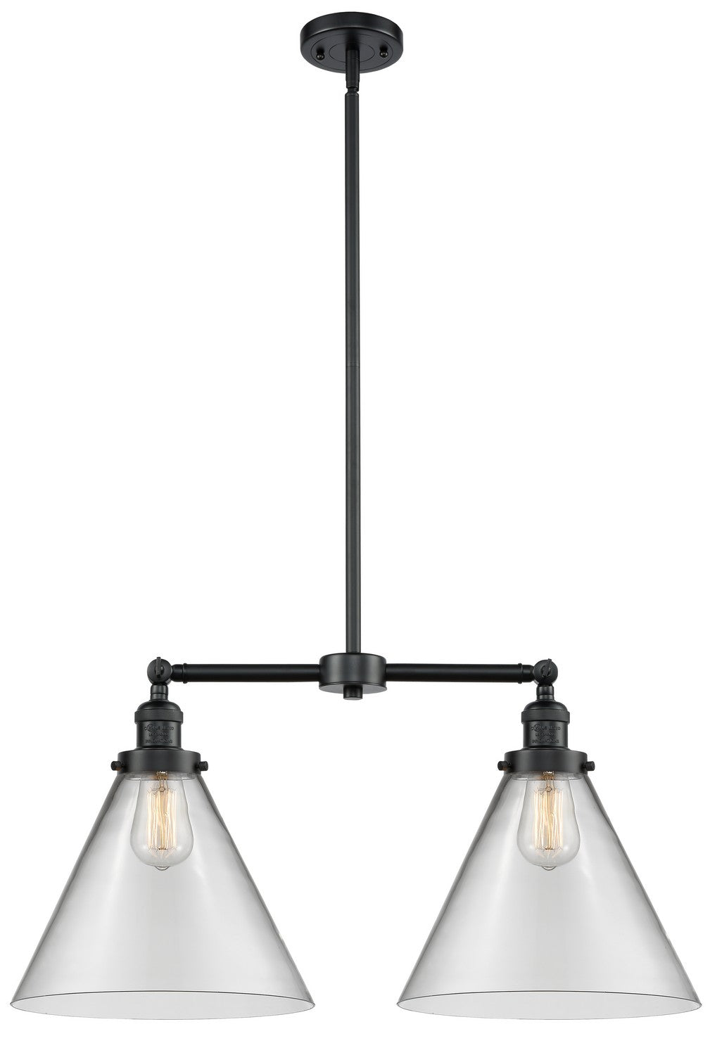 Innovations - 209-OB-G42-L - Two Light Island Pendant - Franklin Restoration - Oil Rubbed Bronze