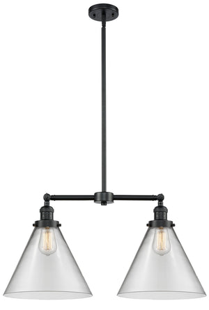 Innovations - 209-OB-G42-L - Two Light Island Pendant - Franklin Restoration - Oil Rubbed Bronze