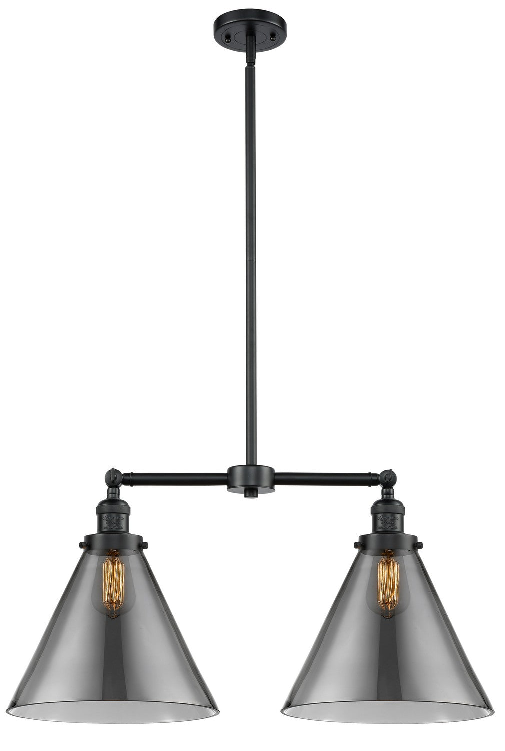 Innovations - 209-OB-G43-L - Two Light Island Pendant - Franklin Restoration - Oil Rubbed Bronze