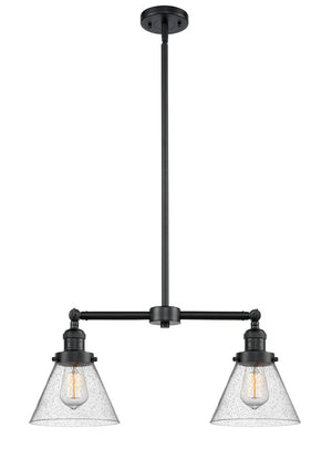 Innovations - 209-OB-G44 - Two Light Island Pendant - Franklin Restoration - Oil Rubbed Bronze