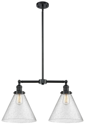 Innovations - 209-OB-G44-L - Two Light Island Pendant - Franklin Restoration - Oil Rubbed Bronze