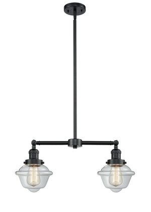 Innovations - 209-OB-G532 - Two Light Island Pendant - Franklin Restoration - Oil Rubbed Bronze