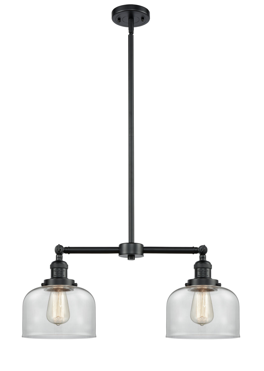 Innovations - 209-OB-G72 - Two Light Island Pendant - Franklin Restoration - Oil Rubbed Bronze