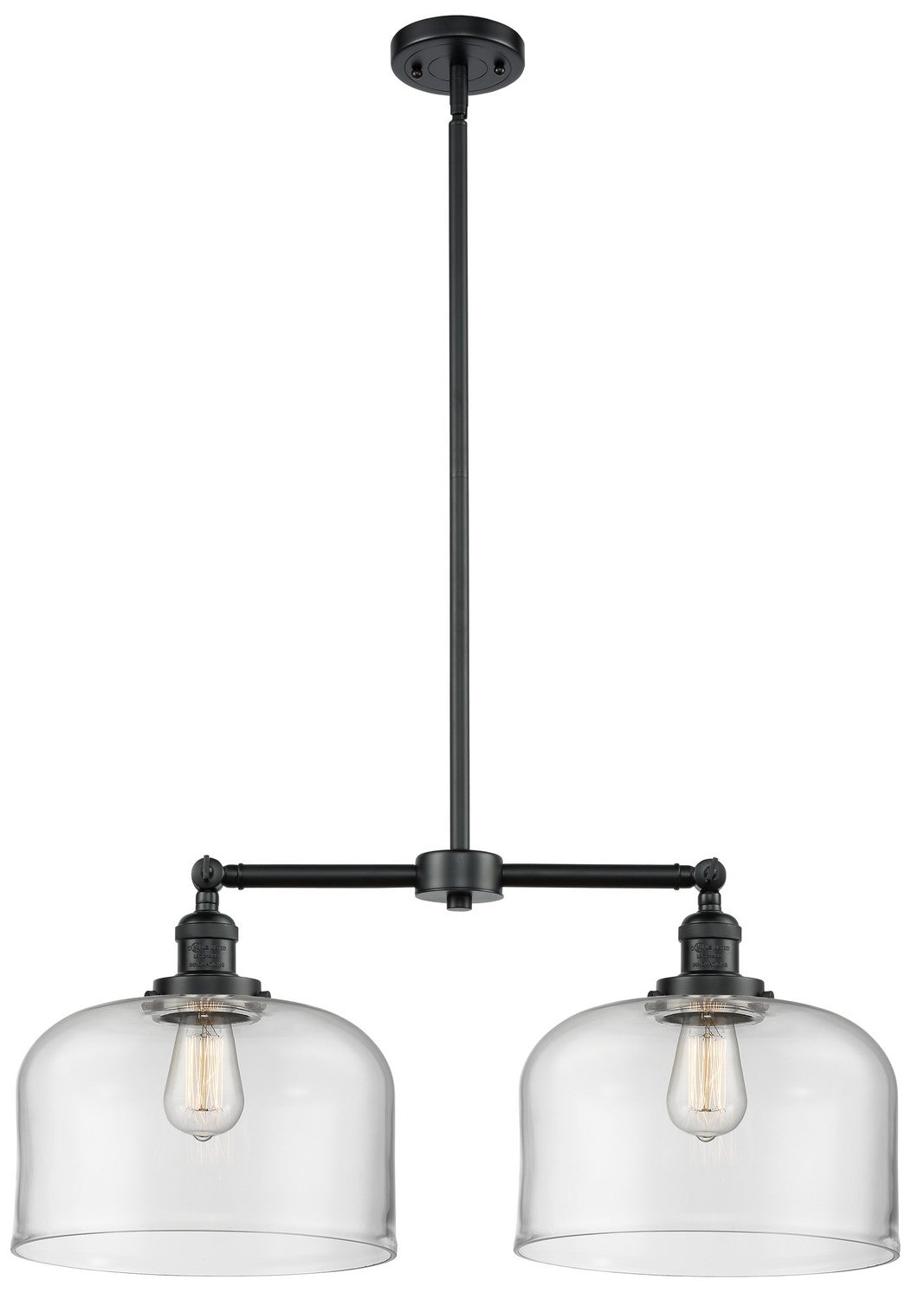 Innovations - 209-OB-G72-L - Two Light Island Pendant - Franklin Restoration - Oil Rubbed Bronze