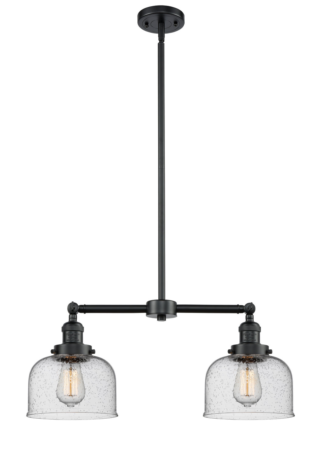 Innovations - 209-OB-G74 - Two Light Island Pendant - Franklin Restoration - Oil Rubbed Bronze