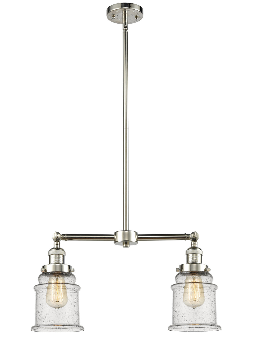 Innovations - 209-PN-G184 - Two Light Island Pendant - Franklin Restoration - Polished Nickel