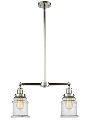 Innovations - 209-PN-G184 - Two Light Island Pendant - Franklin Restoration - Polished Nickel