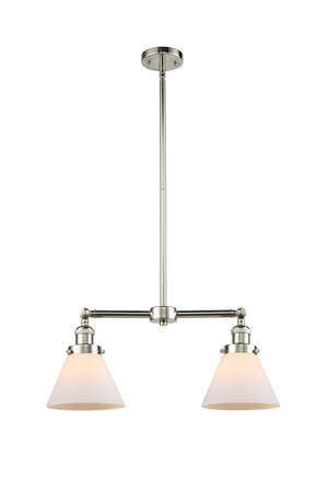 Innovations - 209-PN-G41 - Two Light Island Pendant - Franklin Restoration - Polished Nickel