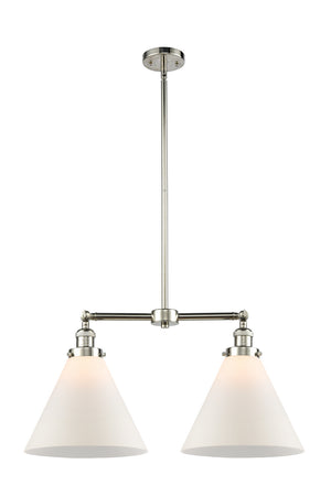 Innovations - 209-PN-G41-L - Two Light Island Pendant - Franklin Restoration - Polished Nickel