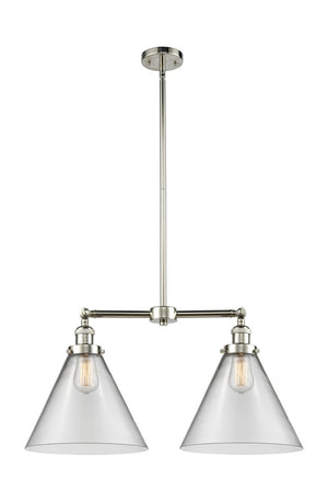 Innovations - 209-PN-G42-L - Two Light Island Pendant - Franklin Restoration - Polished Nickel