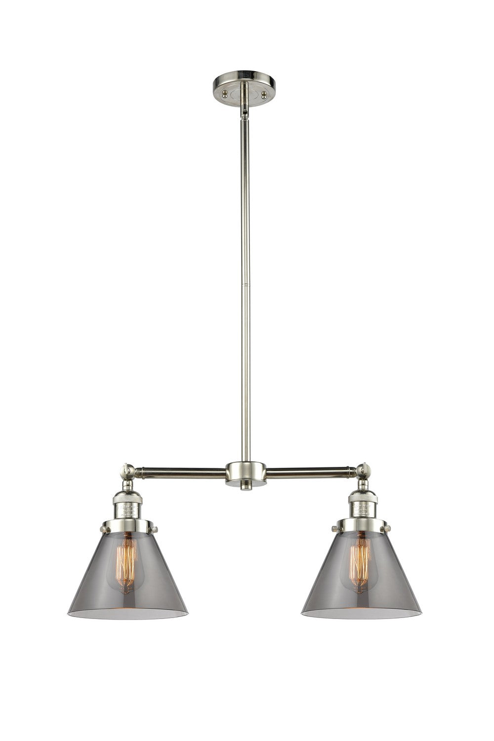 Innovations - 209-PN-G43-L - Two Light Island Pendant - Franklin Restoration - Polished Nickel