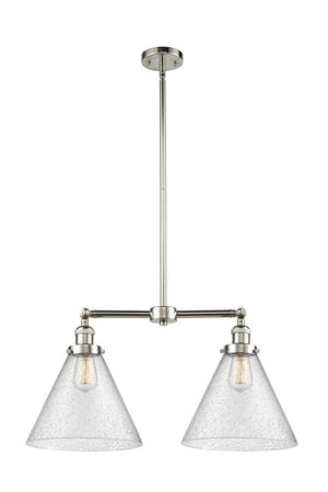 Innovations - 209-PN-G44-L - Two Light Island Pendant - Franklin Restoration - Polished Nickel