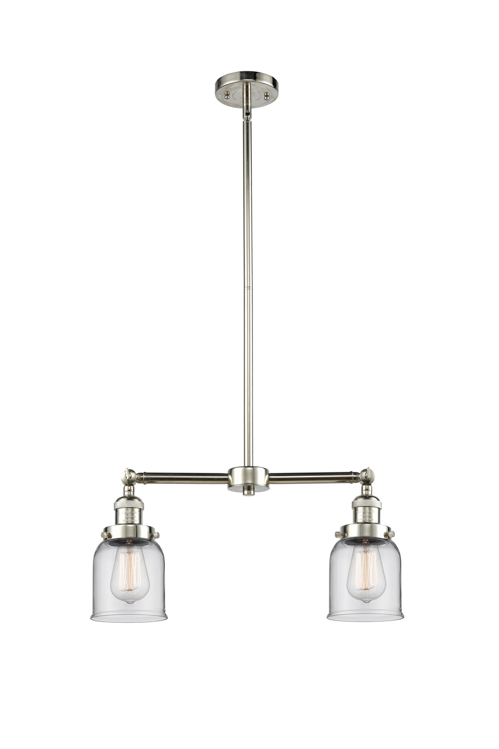 Innovations - 209-PN-G52 - Two Light Island Pendant - Franklin Restoration - Polished Nickel