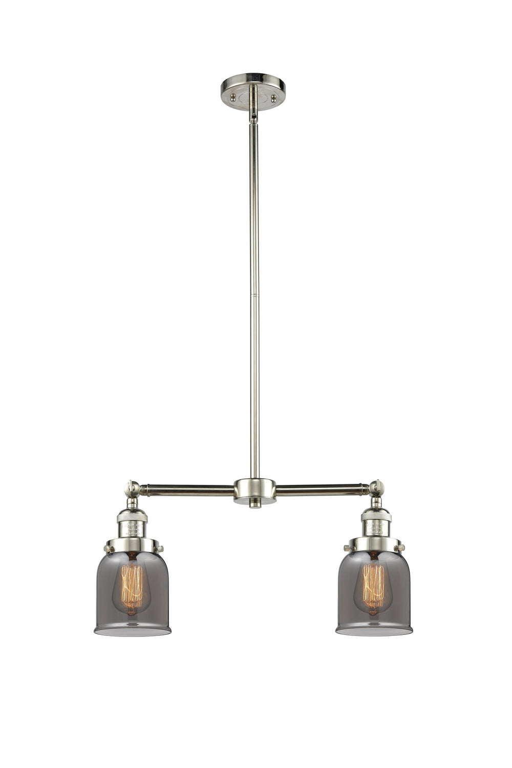 Innovations - 209-PN-G53 - Two Light Island Pendant - Franklin Restoration - Polished Nickel