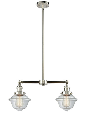 Innovations - 209-PN-G532 - Two Light Island Pendant - Franklin Restoration - Polished Nickel