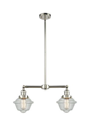 Innovations - 209-PN-G534 - Two Light Island Pendant - Franklin Restoration - Polished Nickel