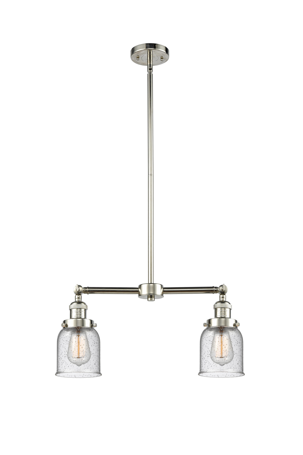 Innovations - 209-PN-G54 - Two Light Island Pendant - Franklin Restoration - Polished Nickel